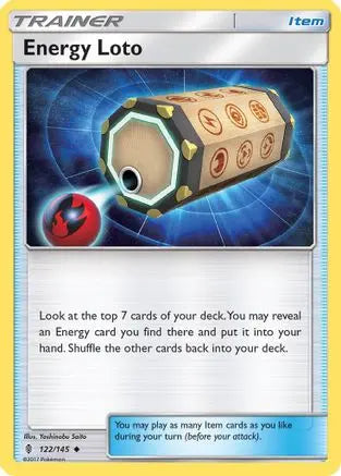 Energy Loto (122/145) [Sun & Moon: Guardians Rising] Pokémon