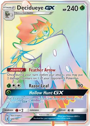 Decidueye GX (146/145) [Sun & Moon: Guardians Rising] Pokémon