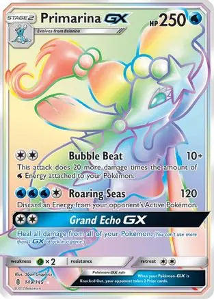 Primarina GX (149/145) [Sun & Moon: Guardians Rising] Pokémon