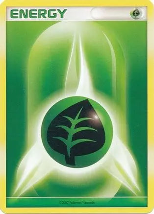 Grass Energy (2007 Unnumbered D P Style Non Holo) [League & Championship Cards] Pokémon