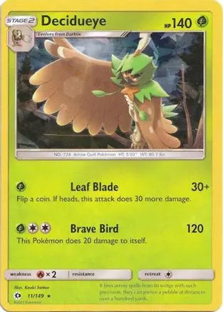 Decidueye (11/149) (Theme Deck Exclusive) [Sun & Moon: Base Set] Pokémon