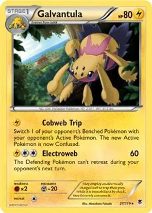 Galvantula(27/119) (Theme Deck Exclusive) [XY: Phantom Forces] Pokémon