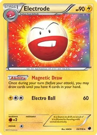Electrode (33/116) (Theme Deck Exclusive) [Black & White: Plasma Freeze] Pokémon