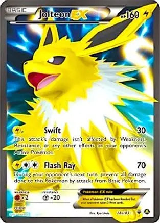 Jolteon EX (28a/83) (Alternate Art Promo) [XY: Generations] Pokémon