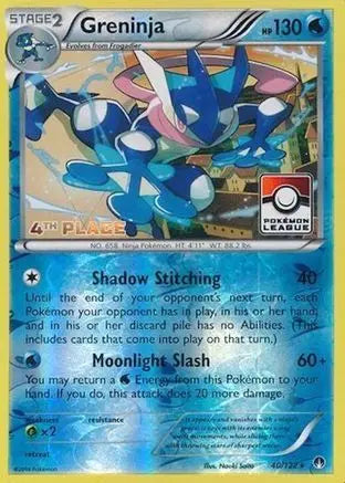 Greninja (40/122) (League Promo 4th Place) [XY: BREAKpoint] Pokémon