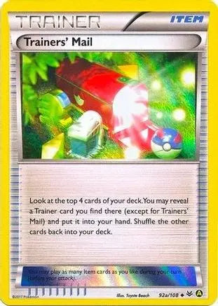 Trainers Mail (92a/108) [Alternate Art Promos] Pokémon