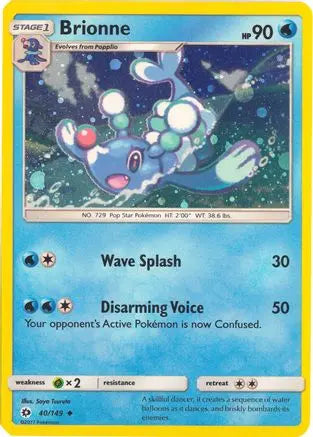 Brionne (40/149) (Cosmos Holo) [Sun & Moon: Base Set] Pokémon