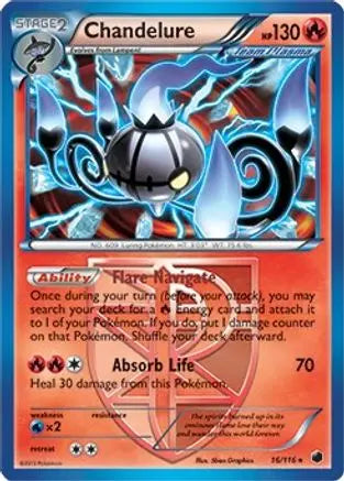 Chandelure (16/116) (Theme Deck Exclusive) [Black & White: Plasma Freeze] Pokémon