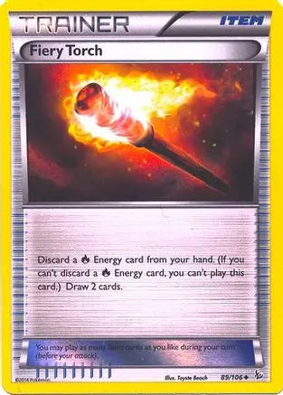 Fiery Torch (89/106) (Sheen Holo Pyroar Collection Exclusive) [XY: Flashfire] Pokémon