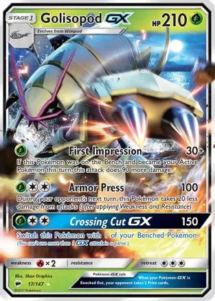 Golisopod GX (17/147) [Sun & Moon: Burning Shadows] Pokémon