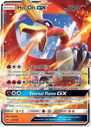 Ho-Oh GX (21/147) [Sun & Moon: Burning Shadows] Pokémon