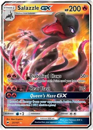 Salazzle GX (25/147) [Sun & Moon: Burning Shadows] Pokémon