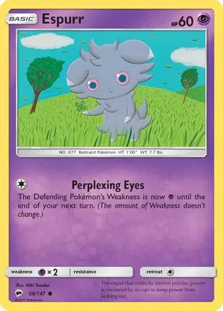 Espurr (59/147) [Sun & Moon: Burning Shadows] Pokémon