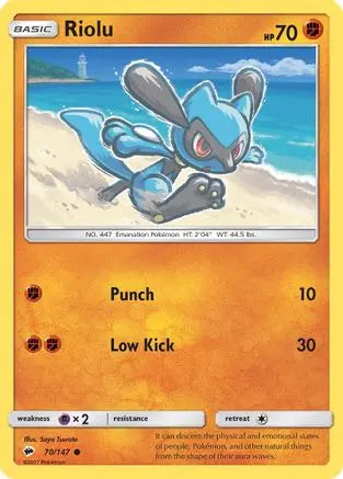 Riolu (70/147) [Sun & Moon: Burning Shadows] Pokémon