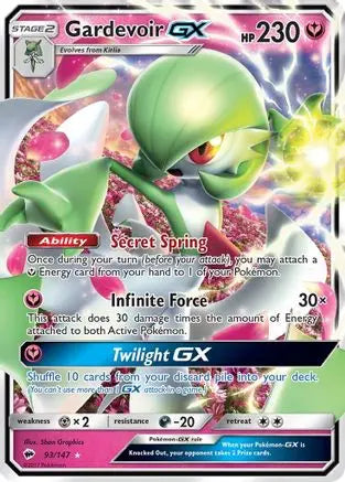 Gardevoir GX (93/147) [Sun & Moon: Burning Shadows] Pokémon