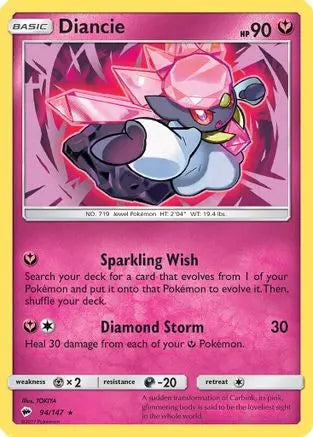 Diancie (94/147) [Sun & Moon: Burning Shadows] Pokémon