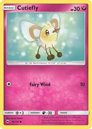 Cutiefly (95/147) [Sun & Moon: Burning Shadows] Pokémon