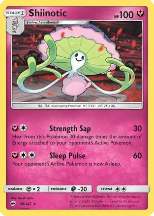 Shiinotic (98/147) [Sun & Moon: Burning Shadows] Pokémon