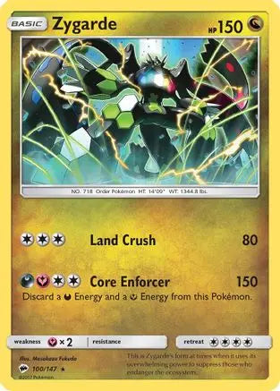Zygarde (100/147) [Sun & Moon: Burning Shadows] Pokémon