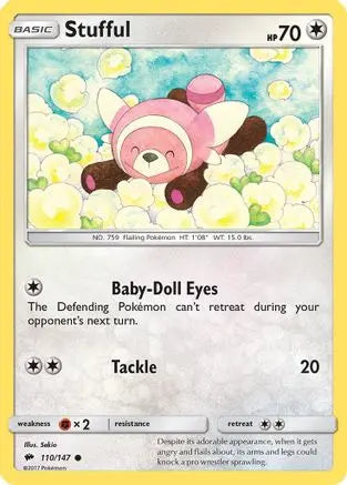 Stufful (110/147) [Sun & Moon: Burning Shadows] Pokémon