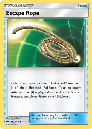 Escape Rope (114/147) [Sun & Moon: Burning Shadows] Pokémon