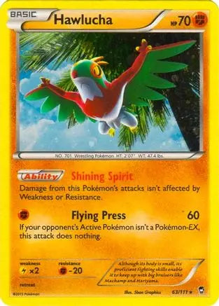 Hawlucha (63/111) (Cosmos Holo) (Blister Exclusive) [XY: Furious Fists] Pokémon