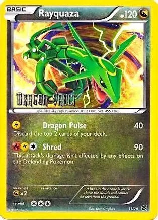 Rayquaza (11/20) (Blister Exclusive) [Black & White: Dragon Vault] Pokémon