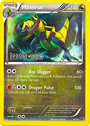 Haxorus (16/20) (Blister Exclusive) [Black & White: Dragon Vault] Pokémon