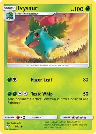 Ivysaur (2/73) [Sun & Moon: Shining Legends] Pokémon