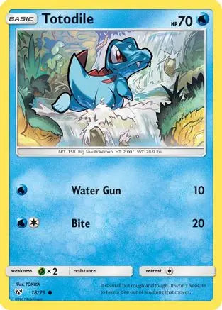 Totodile (18/73) [Sun & Moon: Shining Legends] Pokémon
