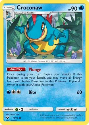 Croconaw (19/73) [Sun & Moon: Shining Legends] Pokémon