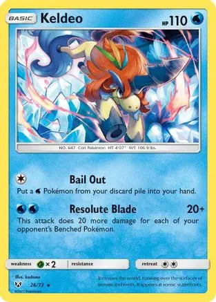 Keldeo (26/73) [Sun & Moon: Shining Legends] Pokémon
