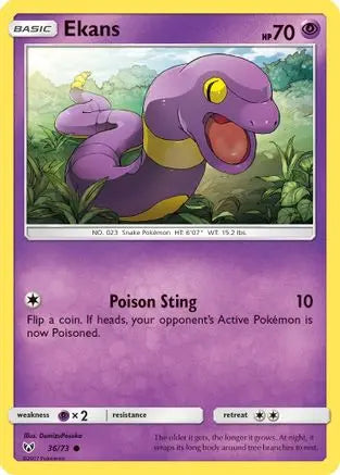 Ekans (36/73) [Sun & Moon: Shining Legends] Pokémon