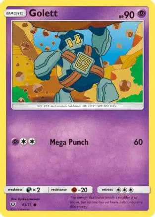 Golett (43/73) [Sun & Moon: Shining Legends] Pokémon