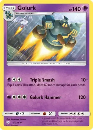 Golurk (44/73) [Sun & Moon: Shining Legends] Pokémon