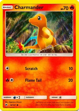 Charmander (18/147) (Premium Collection Promo) [Sun & Moon: Burning Shadows] Pokémon