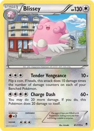 Blissey (81/119) (Cosmos Holo) [XY: Phantom Forces] Pokémon