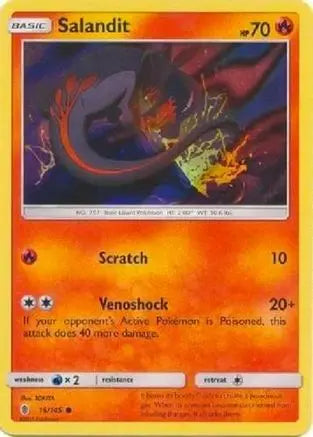 Salandit (15/145) (Collection Promo) [Sun & Moon: Guardians Rising] Pokémon