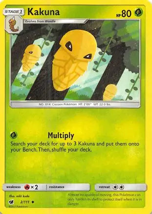 Kakuna (2/111) [Sun & Moon: Crimson Invasion] Pokémon