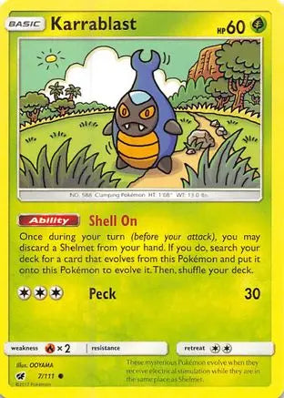 Karrablast (7/111) [Sun & Moon: Crimson Invasion] Pokémon
