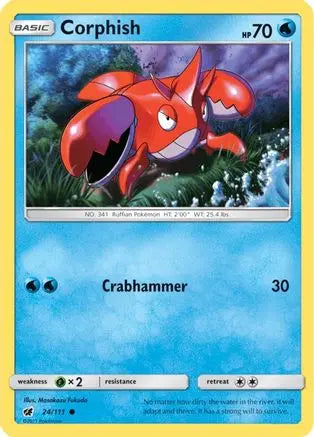 Corphish (24/111) [Sun & Moon: Crimson Invasion] Pokémon