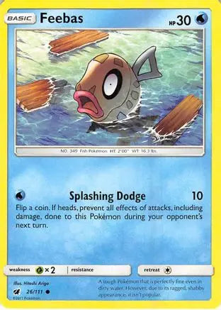 Feebas (26/111) [Sun & Moon: Crimson Invasion] Pokémon