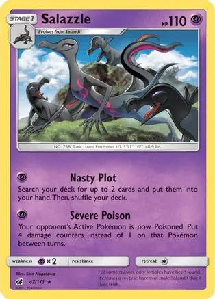 Salazzle (47/111) [Sun & Moon: Crimson Invasion] Pokémon