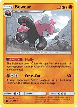 Bewear (56/111) [Sun & Moon: Crimson Invasion] Pokémon