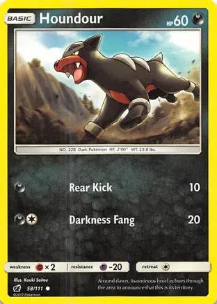 Houndour (58/111) [Sun & Moon: Crimson Invasion] Pokémon