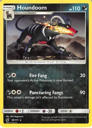 Houndoom (59/111) [Sun & Moon: Crimson Invasion] Pokémon