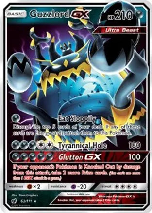 Guzzlord GX (63/111) [Sun & Moon: Crimson Invasion] Pokémon