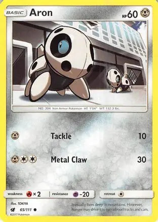 Aron (65/111) [Sun & Moon: Crimson Invasion] Pokémon
