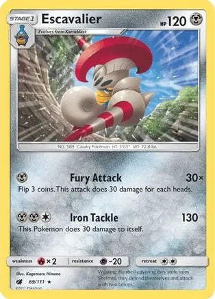 Escavalier (69/111) [Sun & Moon: Crimson Invasion] Pokémon
