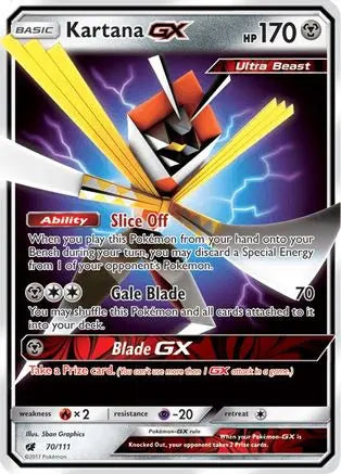 Kartana GX (70/111) [Sun & Moon: Crimson Invasion] Pokémon
